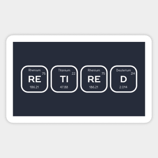 Interesting Retired Science Periodic Table of Elements Sticker